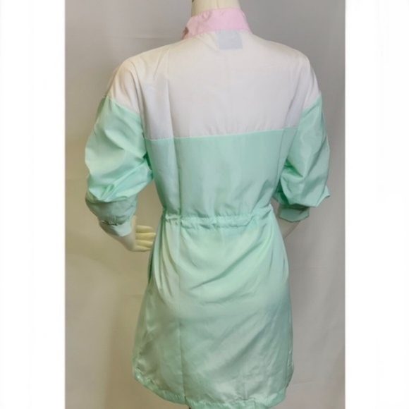 Colorblock Windbreaker with Drawstring Waist - Picture 2 of 6